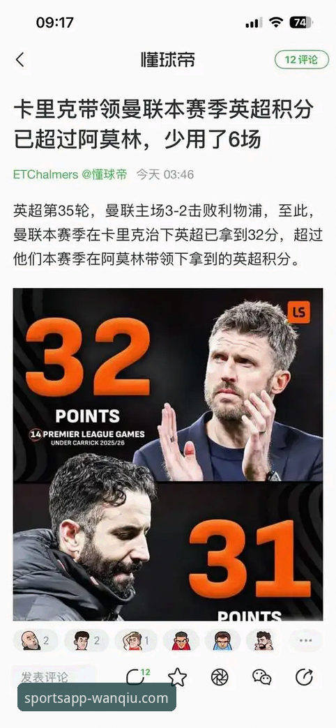 卡里克战术变革实用指南：从阿莫林到4-2-3-1的曼联逆袭关键
